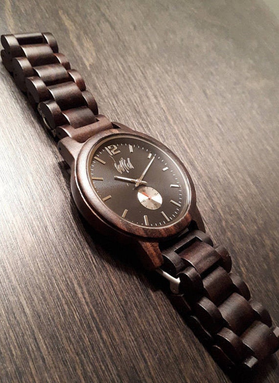 Engraved Wood Watch, Gift For Him, Engraved Watch, Groom Wooden Gift Wood Watches, Watch Mens, Corporate Gift, Whb30