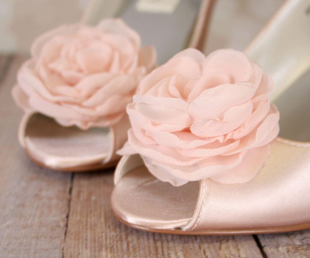 Blush Wedding, Wedding Shoes, Wedges, Shoes Blush, Flower Custom