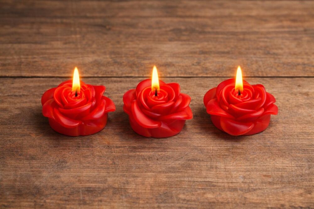 Handmade Red Rose Floating Candle | Romantic Decor