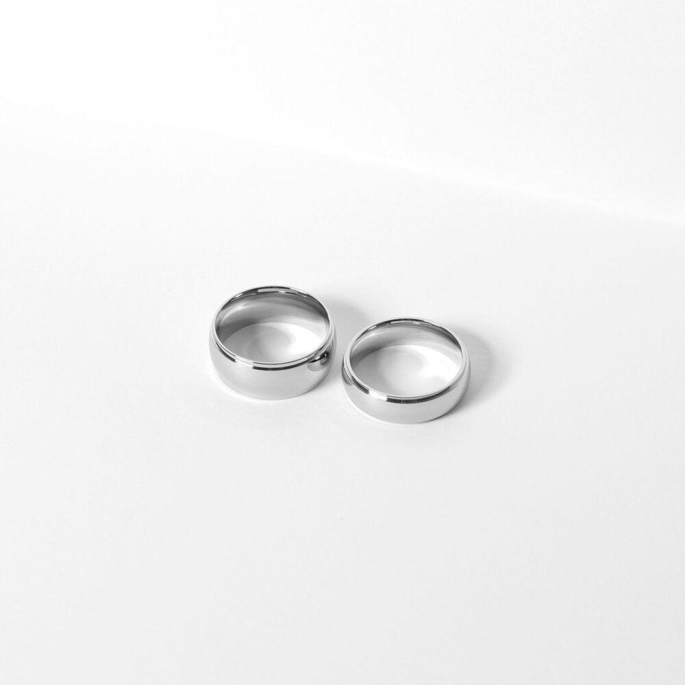 Polished Rounded Stainless Steel Ring Blank | Wedding Band Blanks For Jewelry Making
