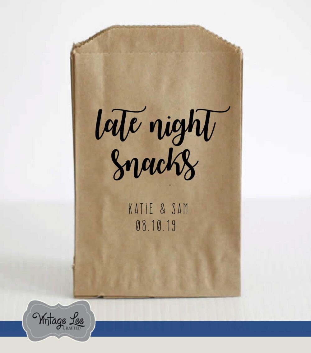 Wedding Favor Bags, Favors For Guests, Treat Goodie Favors, Snack Rustic
