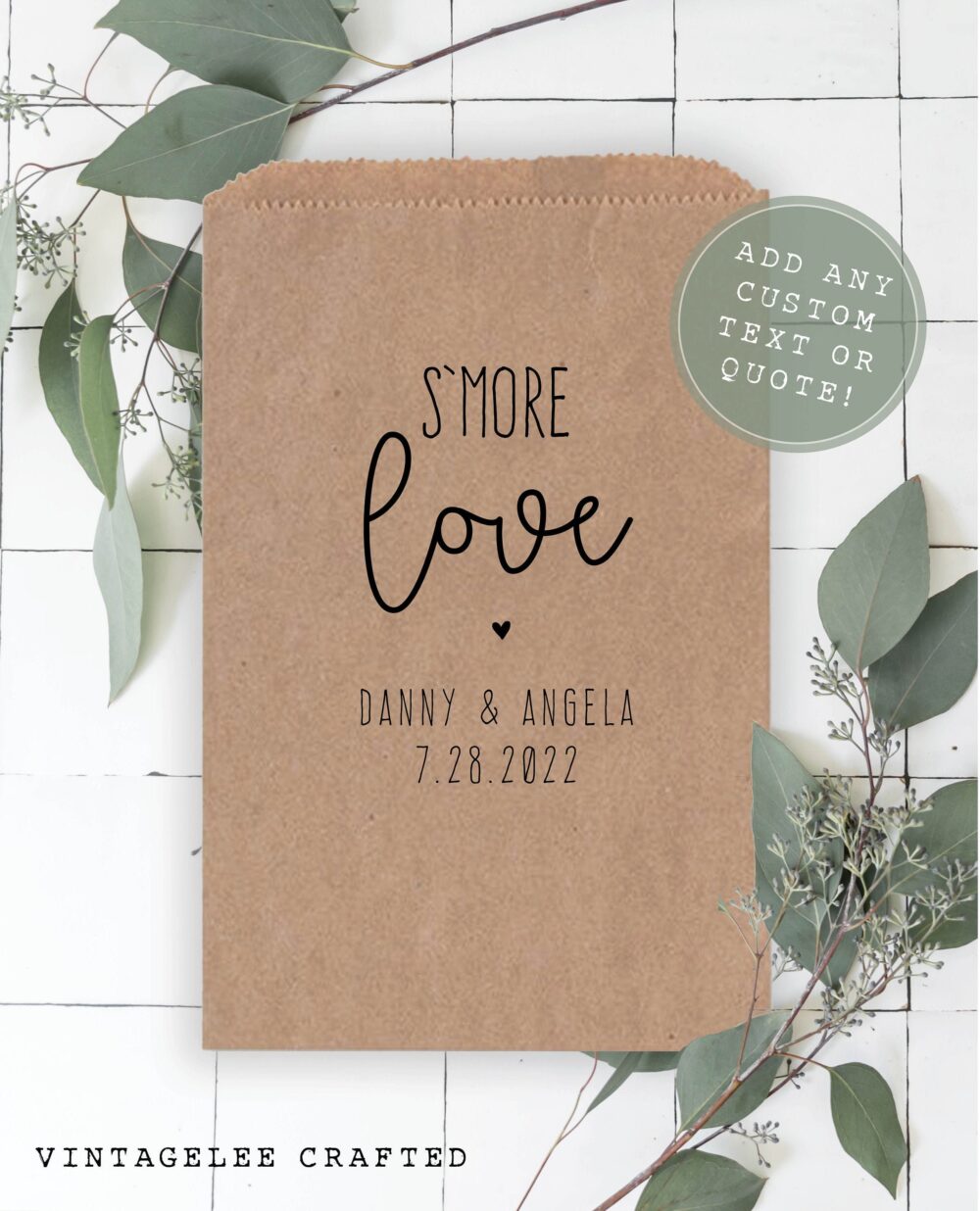 Wedding Favor Bags For S'more, S'more Bags, S'more Bar Bar, Kits