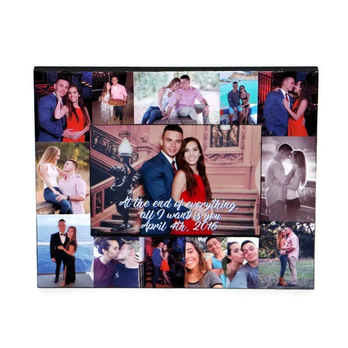 Personalized Message Photo Frame Father's Day Quote Sister Gift Maid Of Honor Picture Custom Collage Bridesmaid Bridal Shower