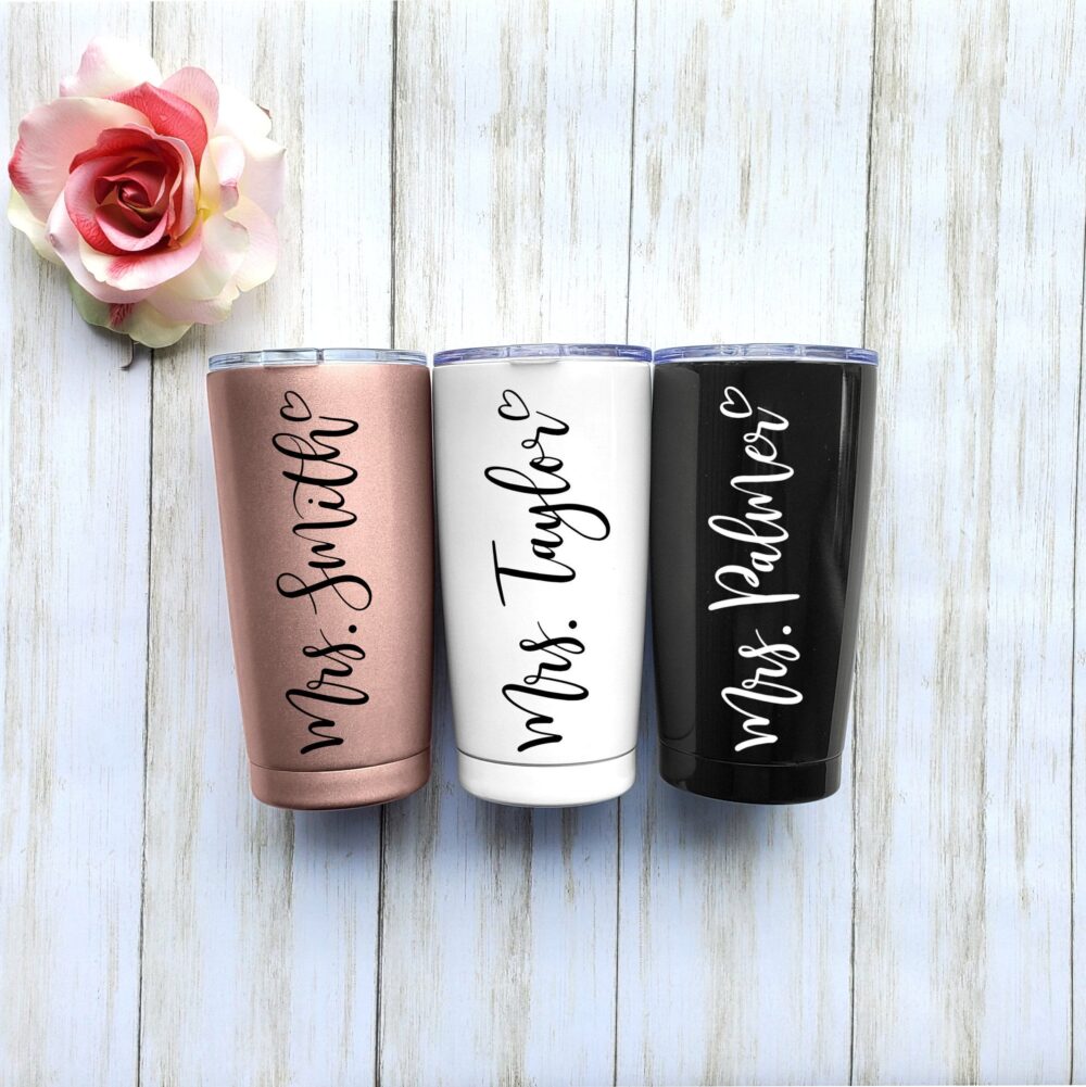 Personalized Coffee Mug, Bridesmaid Cups, Gift For Mom, Travel Teacher Tumbler, Mom Birthday Gift, Custom Gifts