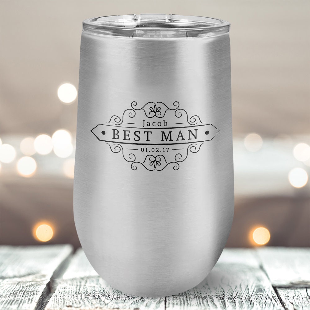 Personalized Tumbler Best Man Gift, Custom Stainless Steel Vacuum Insulated Gift For Man, Name Engraved