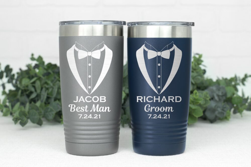 Best Man Gift, Personalized Tumbler, Groomsman Usher, Father Of The Bride, Groom, Custom Engraved Officiant