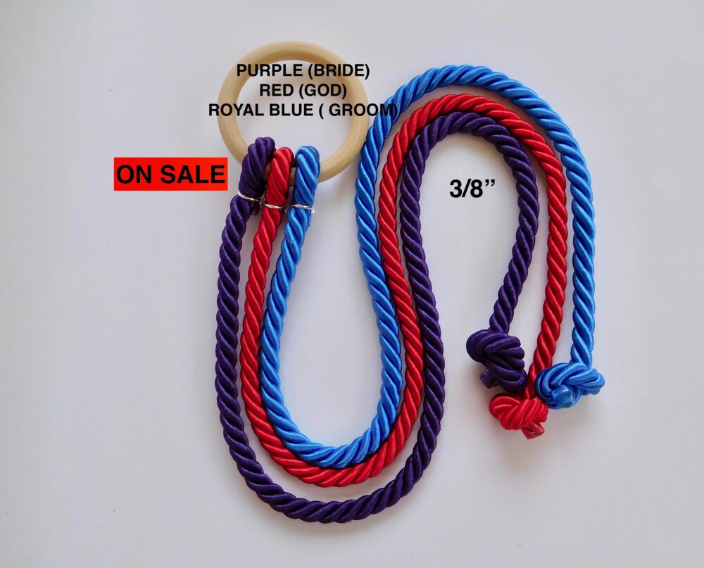 Cord Of Three Strands, Wedding Unity Cords, Knot Wedding, Braid Cord Ceremony, Knot, Gods Unity Cords, 3/8" Cords