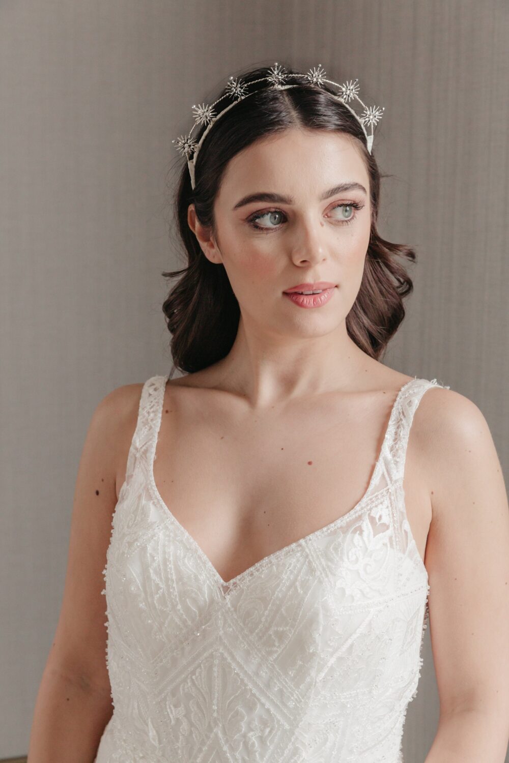 Celestial Wedding Accessory, Star Headpiece, Silver Bridal Hair Accessories, Boho Bridal Headband, Starry Wedding Crown, Halo