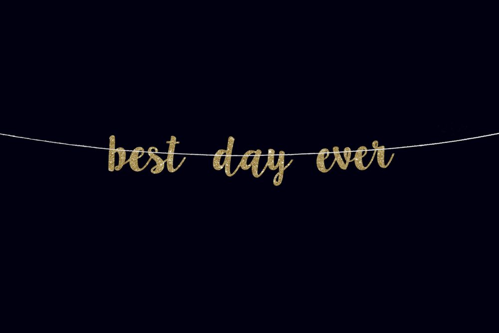 Best Day Ever Wedding Banner Party Decor Best Bridal Shower Engagement