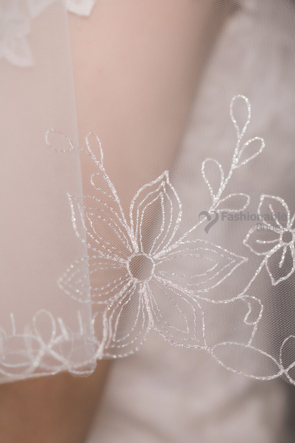 Two Tier Veil, Cathedral Length, Chapel Fingertip Wedding Elbow Length