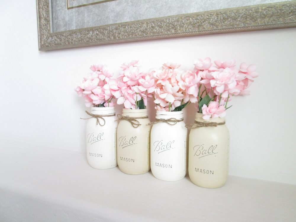 Mason Jar Centerpieces Bridal Shower
