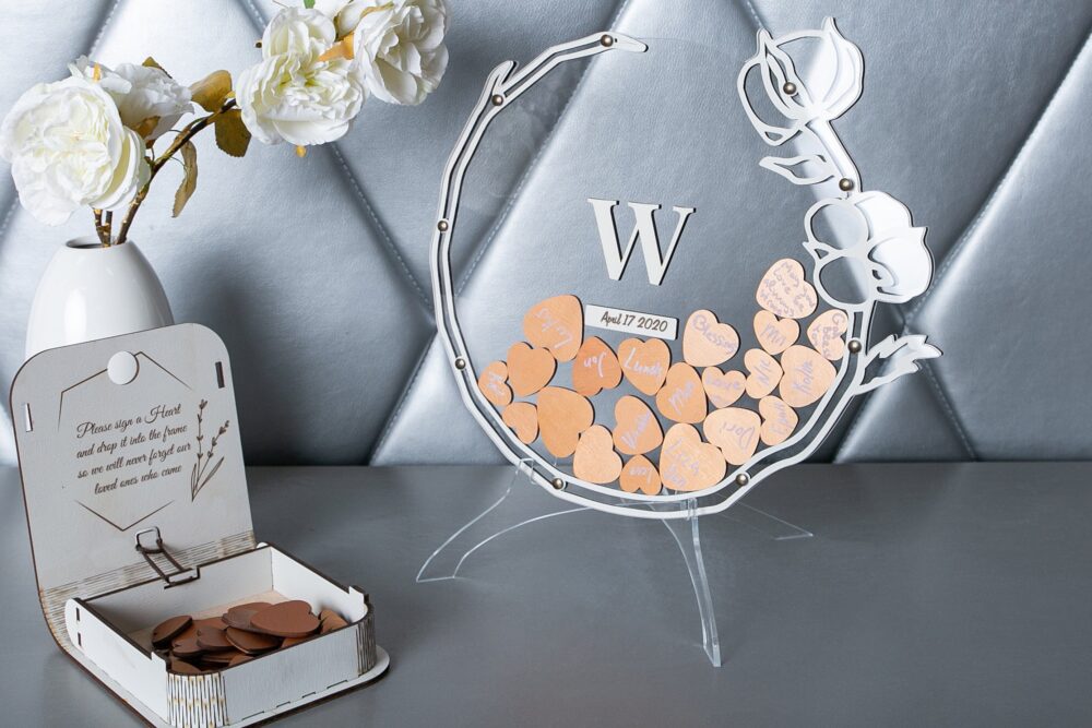 Personalized Wedding Guest Book Alternative, Book, Rustic - Sign