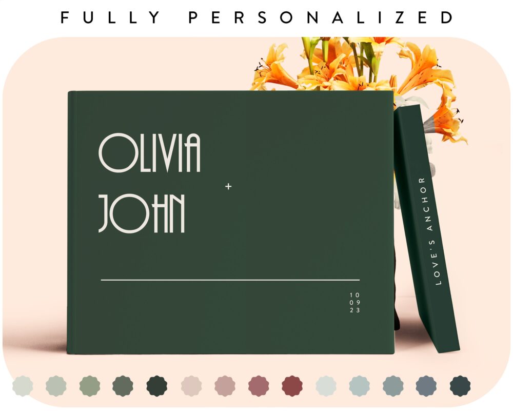 Personalized Wedding Guest Book Custom Keepsake