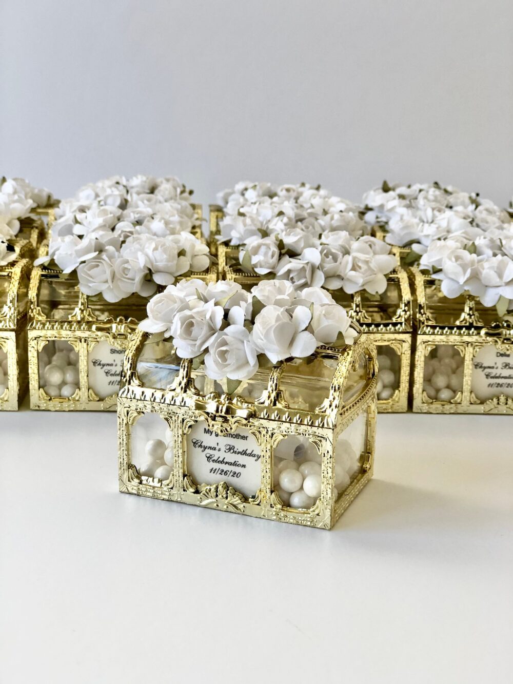 5 Pcs Wedding Favors For Guests, Personalized Bachelorette Gift, Sweet 16 Party Custom Favors, Luxury Boxes, Boho Vintage