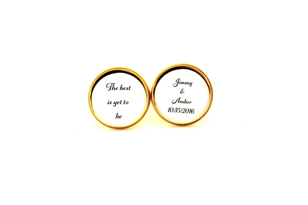 Personalized Wedding Cuff Links Groom Gift From Bride