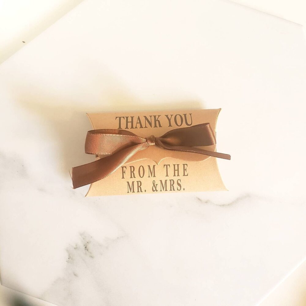 Wedding Favor Boxes, Gift Burlywood Favor, Thank You Box, Box