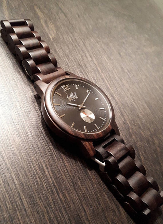 Engraved Wood Watch, Gift For Him, Engraved Watch, Groom Wooden Gift Wood Watches, Watch Mens, Corporate Gift, Whb30