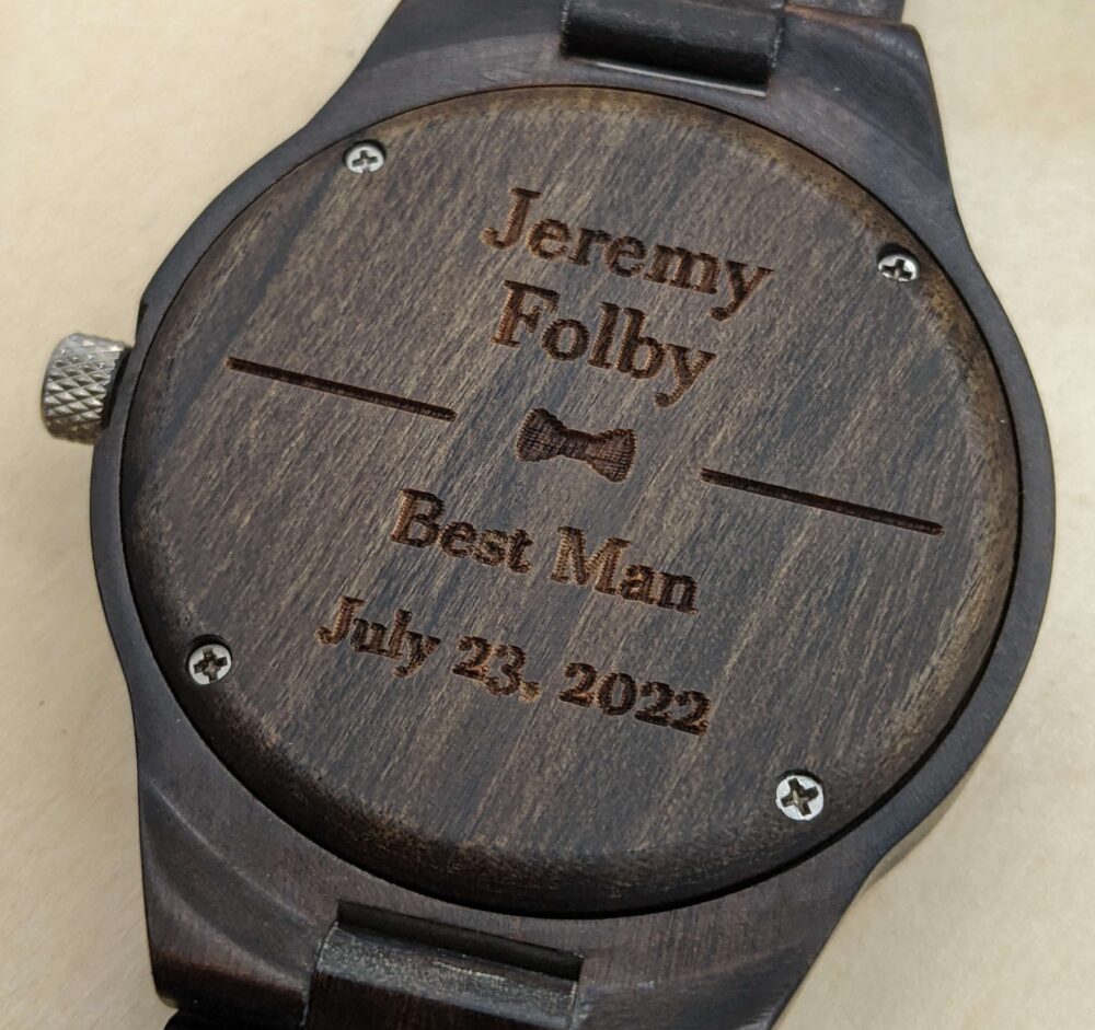 Best Man Watches, Groomsmen Gifts, Monogram For Groomsmen, Free Engraving, Wood Watch Him, Men Personalized Gift Groom