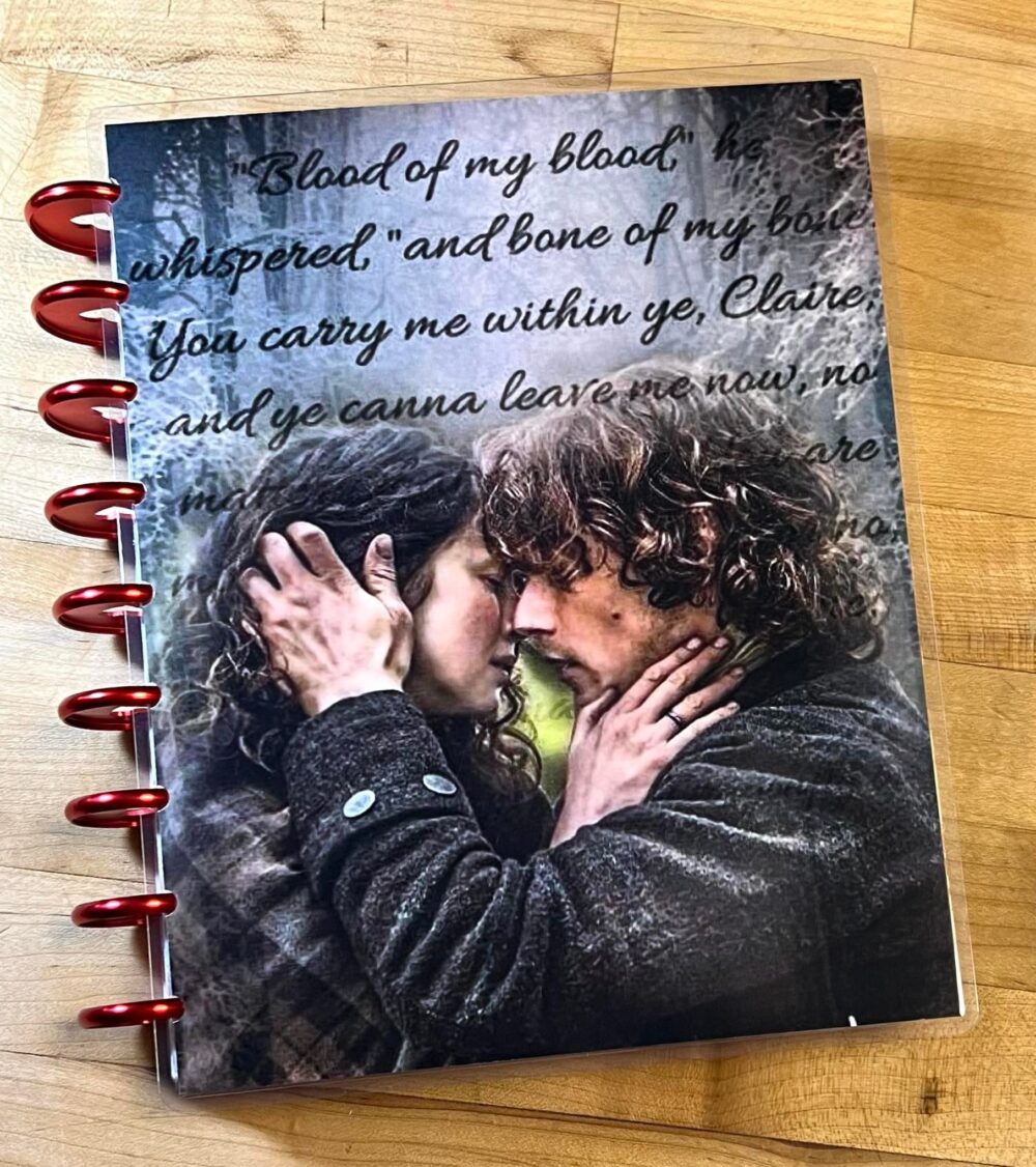 Front & Back Cover Set Outlander Inspired Love Quote 4 Use W Classic/Minihappy Planner/Tul/Erin Condren | Lp/A5Coil/A5Ring/A5 Filofax~
