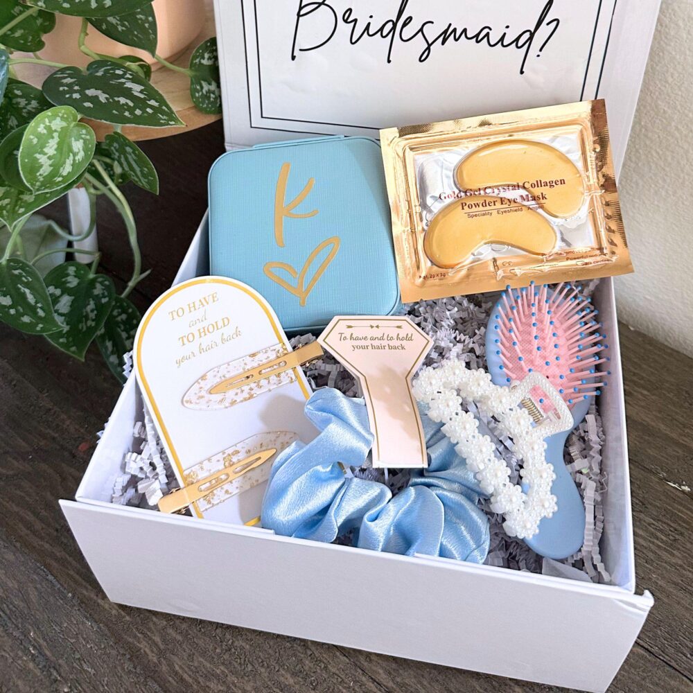 Bridesmaid Proposal Box Custom Gift, Maid Of Honor Gift Set, Will You Be My Bridesmaid, Bridal Shower Wedding Box