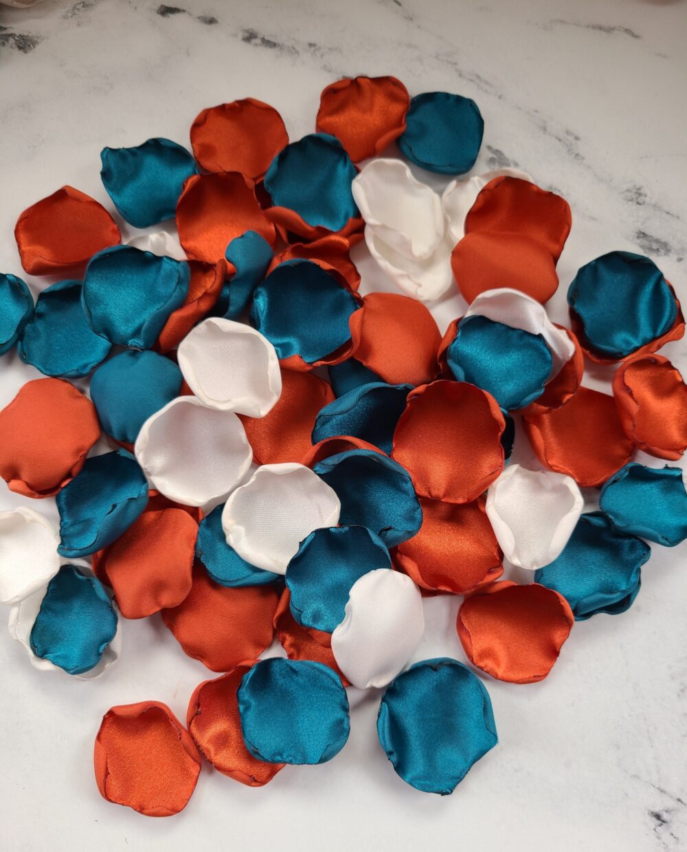 Dark Teal Wedding Decor, Sienna, Rust Rose Petals, Fall Boho Bridal Brunch, Western Wedding, Burnt Orange Flower Petals