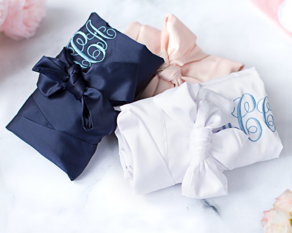 Matte Satin Bridesmaid Robe, Personalized Bridesmaids Gift, Bride Squad Wedding Bridal Party Robes, I Do Crew Tribe Robe