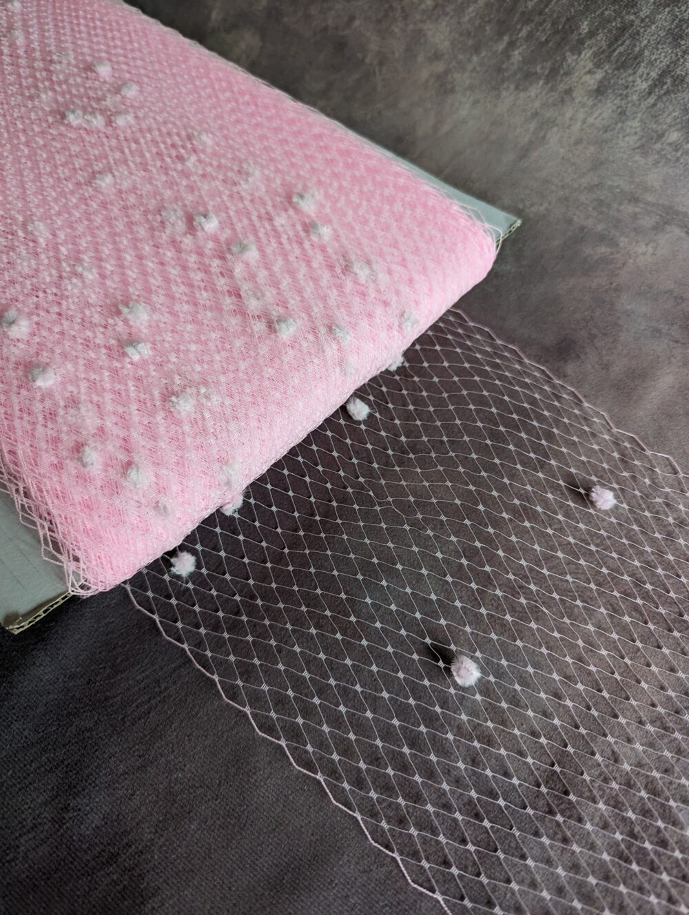 9 Inch Light Pink Dot Veiling For Hats Millinery Supply Chenille Dotted Birdcage Russian French Netting Diy Veils Blushers Fascinators