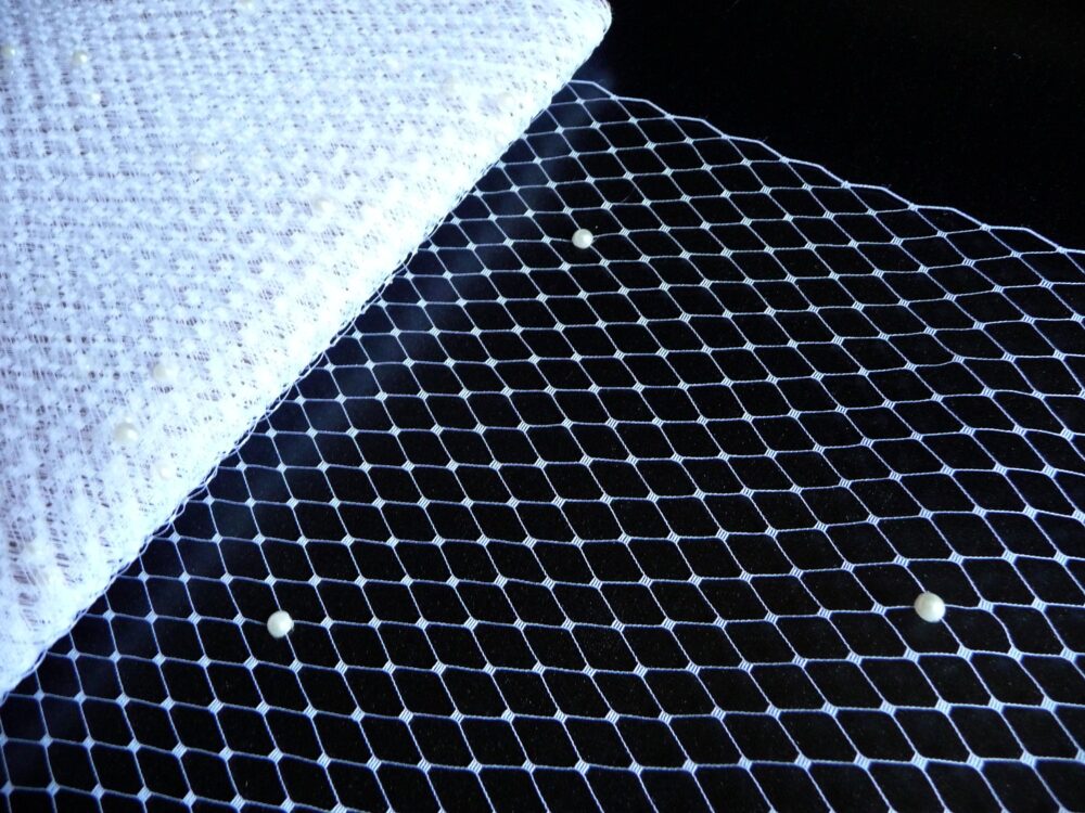 White Veiling With Pearls For Vintage Style Weddings Millinery Supply 9 Inch Birdcage Russian French Netting Diy Veils Blushers