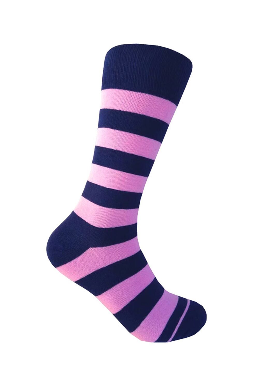 Men's Mid-Calf Wedding Groomsman Party Event Stripes Dress Socks in Various Colors