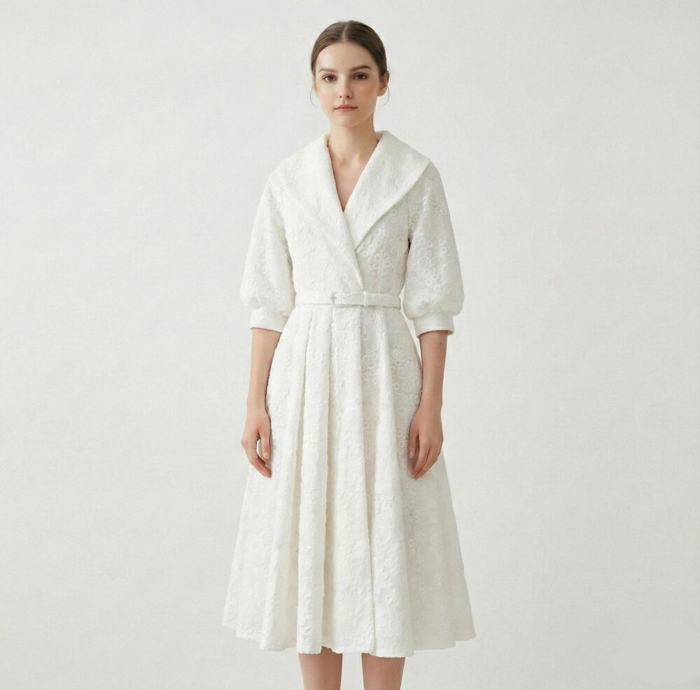 Audrey Hepburn "Roman Holiday' Dress 1950S Style Organza Wedding Gown