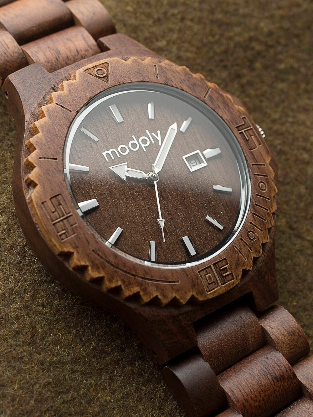 Wood Watch For Men, Engraved Watch, Husband Gift, Mens Wooden Custom Personalized Groom Modply