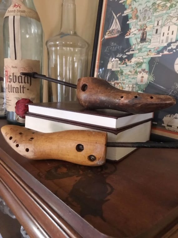 Vintage Wood Shoe Stretcher Size 2 Wooden Last Form Industrial Farmhouse Decor