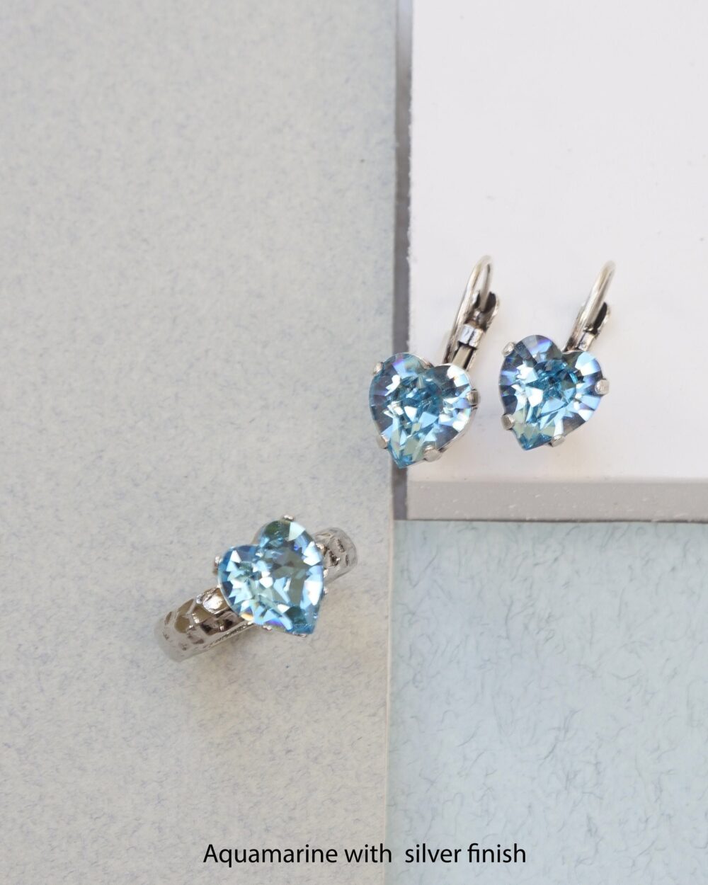 Heart Ring For Women, Shape Ring, Jewelry Set, Band, Rings Unique Chunky Stone