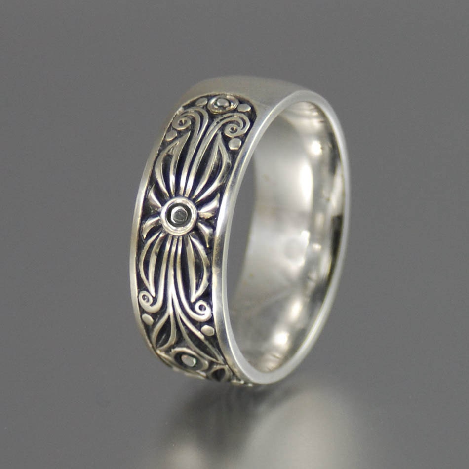 Wedding Band For Men, The White Count Silver Wedding