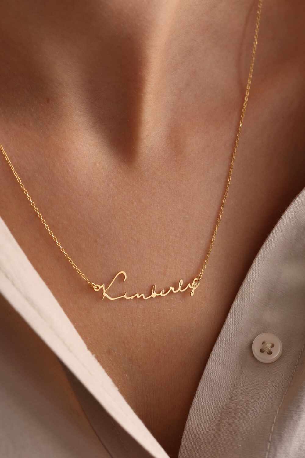 Signature Necklace, Personalized Dainty Name Custom Jewelry, Gift, Gift For Her