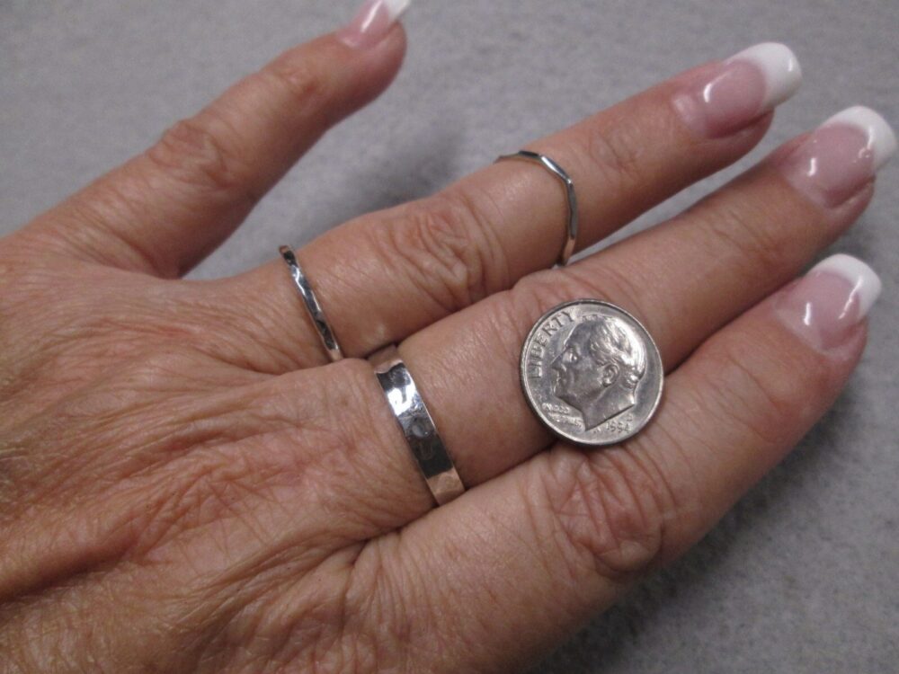 Thin Hammered Sterling Silver Band>925 3mm Ring, Sterling Ring, Hammered Band, Sterling Hammered, Minimalist, Dainty, Wedding, Midi
