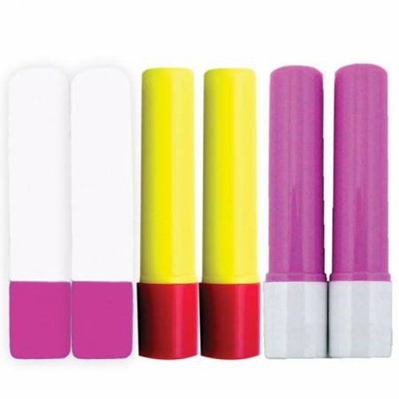 Sewline Fabric Glue Pen Refills. Fab50062 6 Assorted Colors Dries Clear. Water Soluble