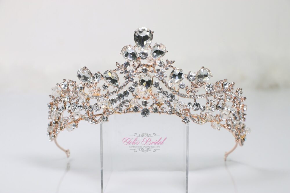 Fast Shipping Crystal Tiara, Wedding Bridal Crown, Princess Quinceañera, Sweet 16 Headpiece