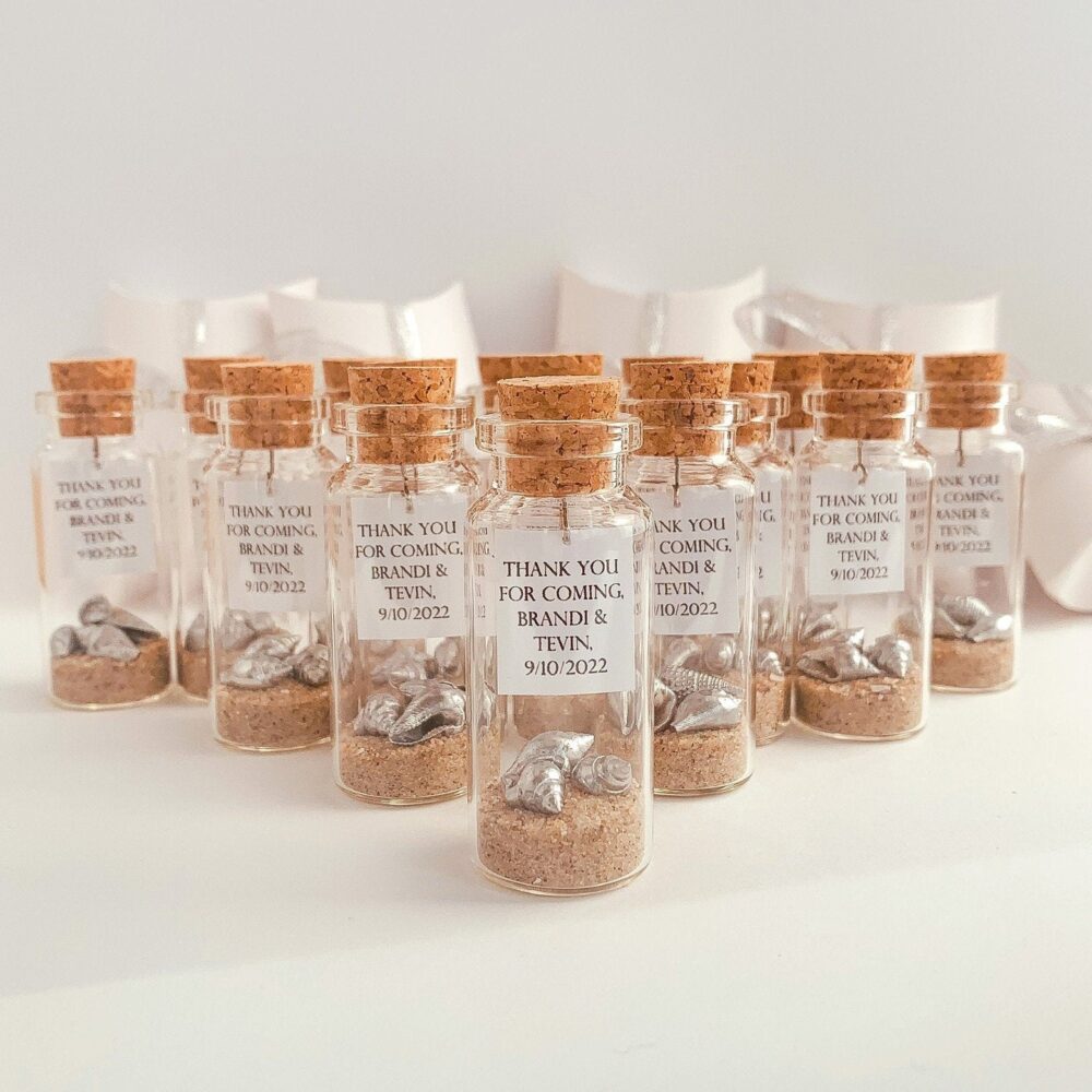 Beach Wedding Favors in Bulk Tropical Invitation Personalized For Guests Nautical Theme Party Destination