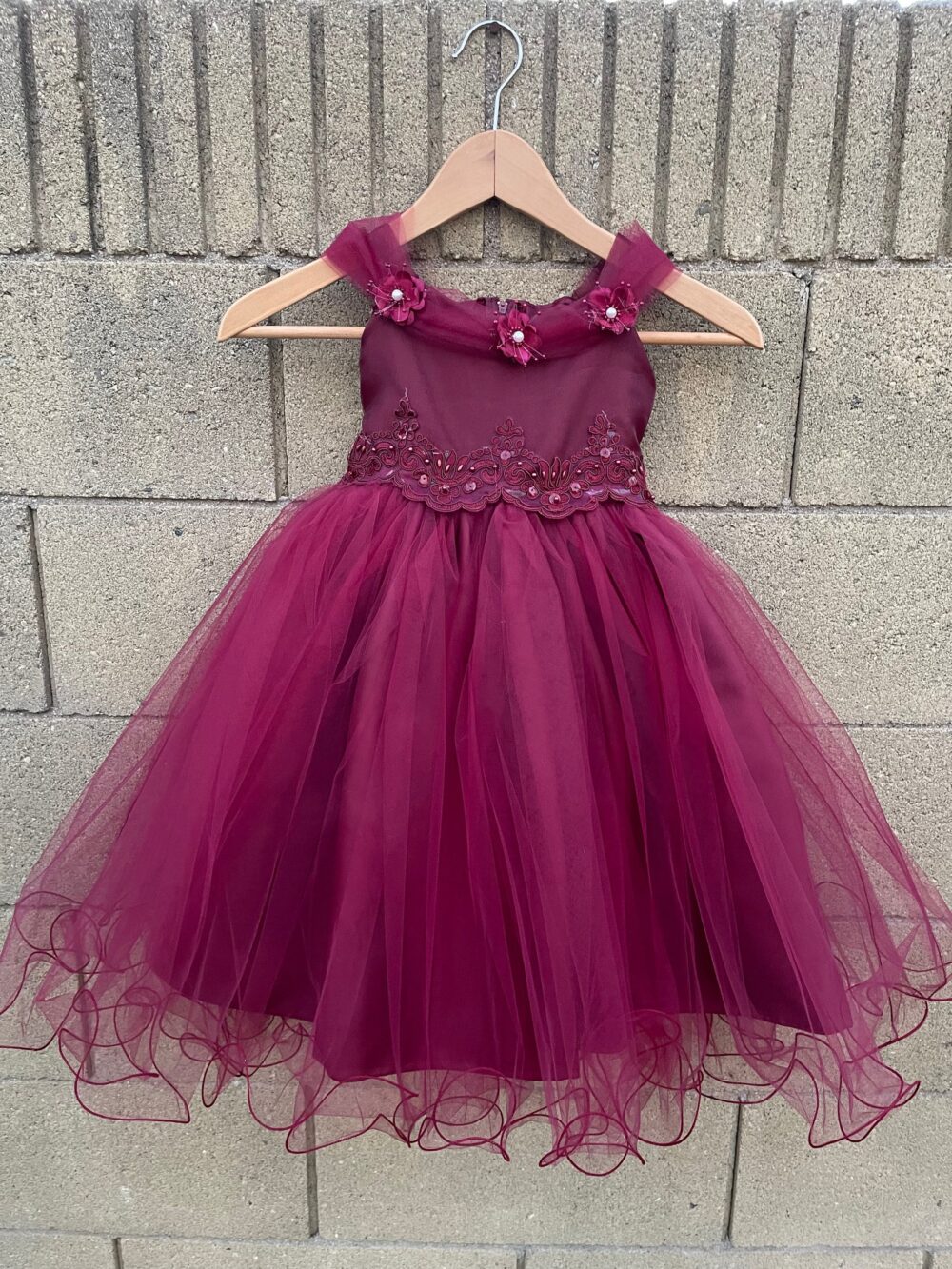 Wedding Flower Girl Fall Tulle Summer Elegant Birthday Princess Toddler Infant Pageant Photoshoot Christmas Wing Fairytale Dress