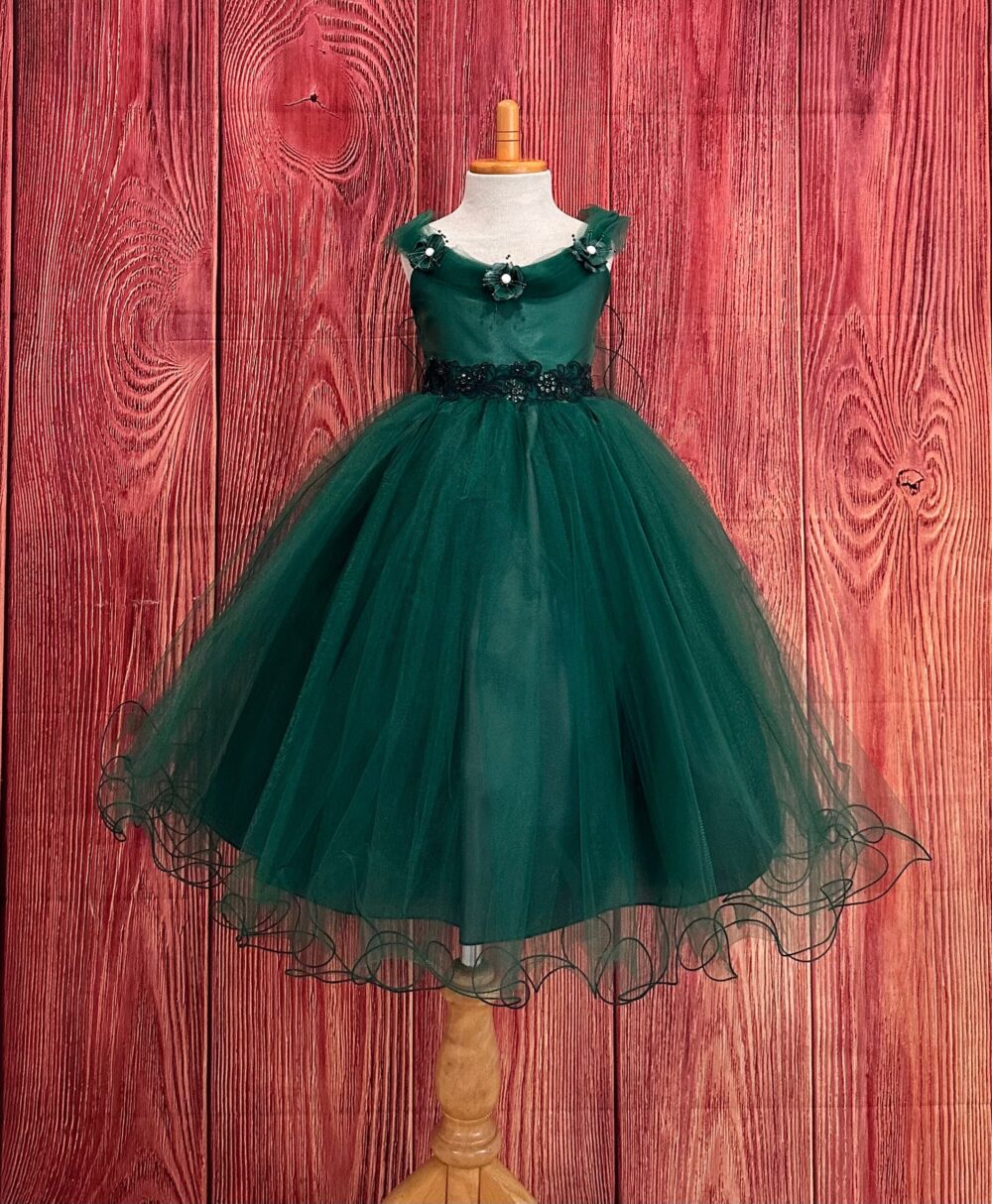 Wedding Flower Girl Winter Fall Tulle Summer Elegant Birthday Princess Pageant Photoshoot Christmas Infant Toddler Dress