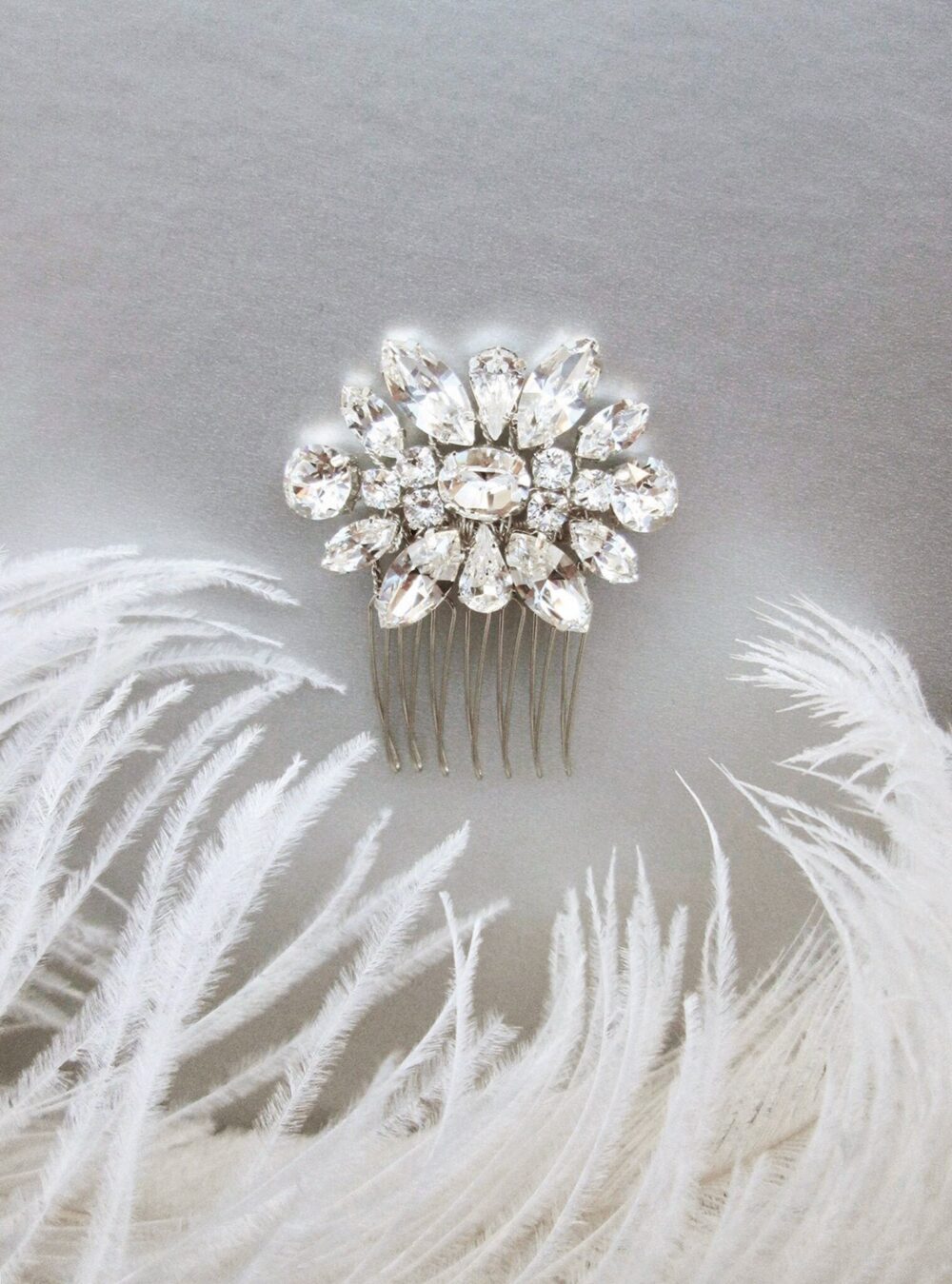 Crystal Bridal Hair Comb, Wedding Bridal Rhinestone Small Comb Clip