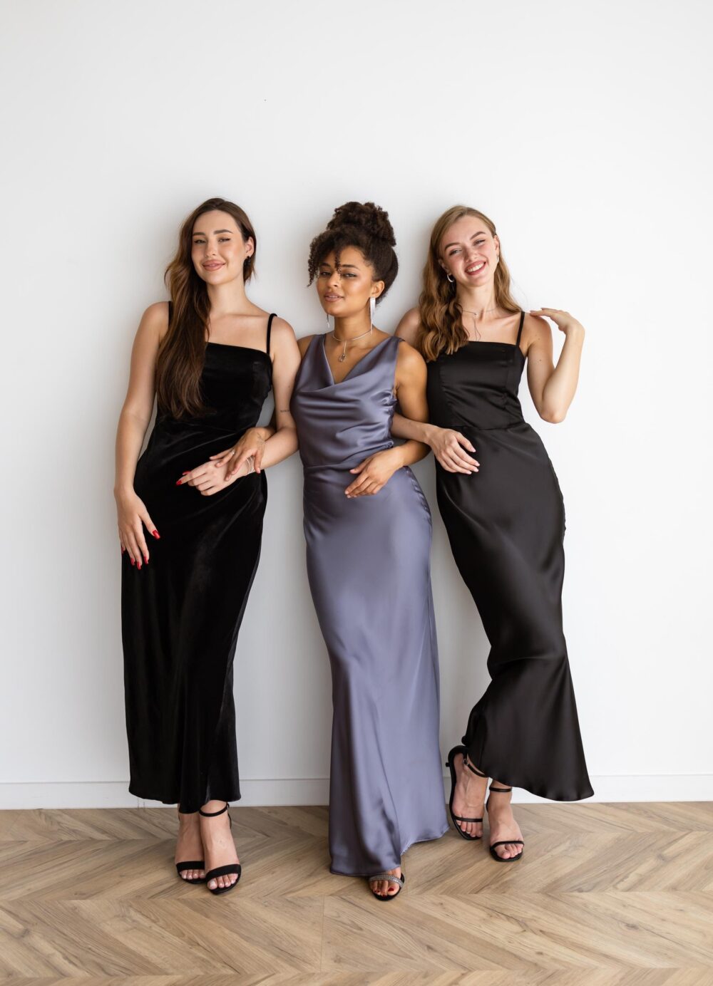 Wedding Bridesmaid Dresses Black Dress Semi Formal Outfit Woman Guest