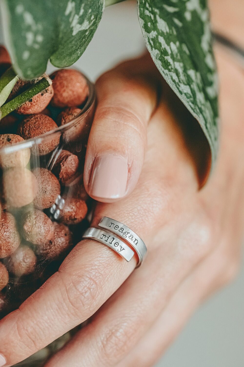Personalized Name Ring For Mom, Mother's Day Gift, Custom Wrap With Kids' Names