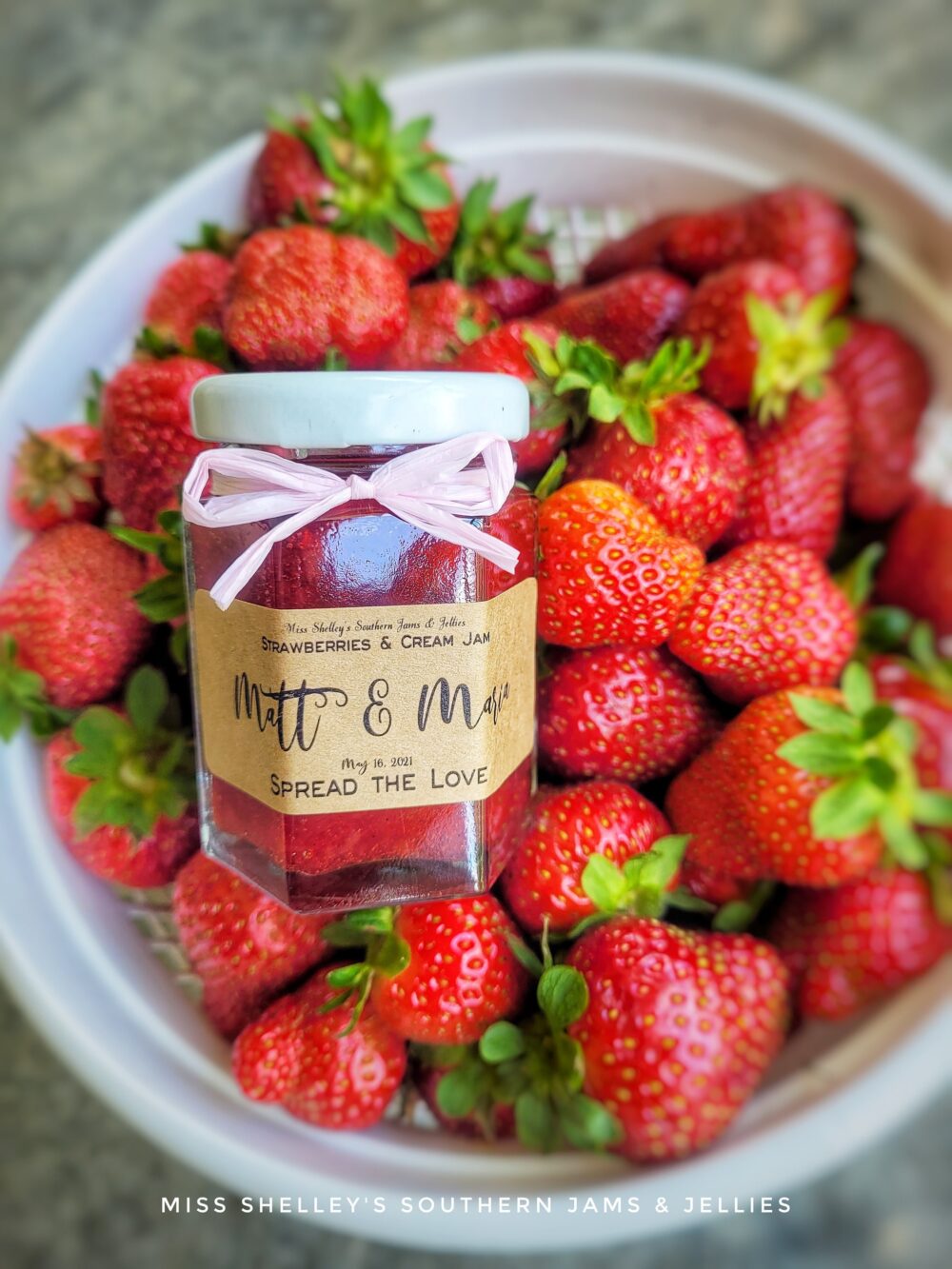 110 Rustic Jam Wedding Favors Personalized Mini Jars | 2Oz Jars