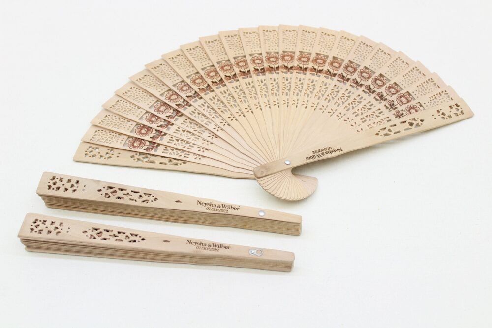 Hand Fan Wedding Favors For Guests in Bulk Custom Bridal Shower Summer Rustic Unique