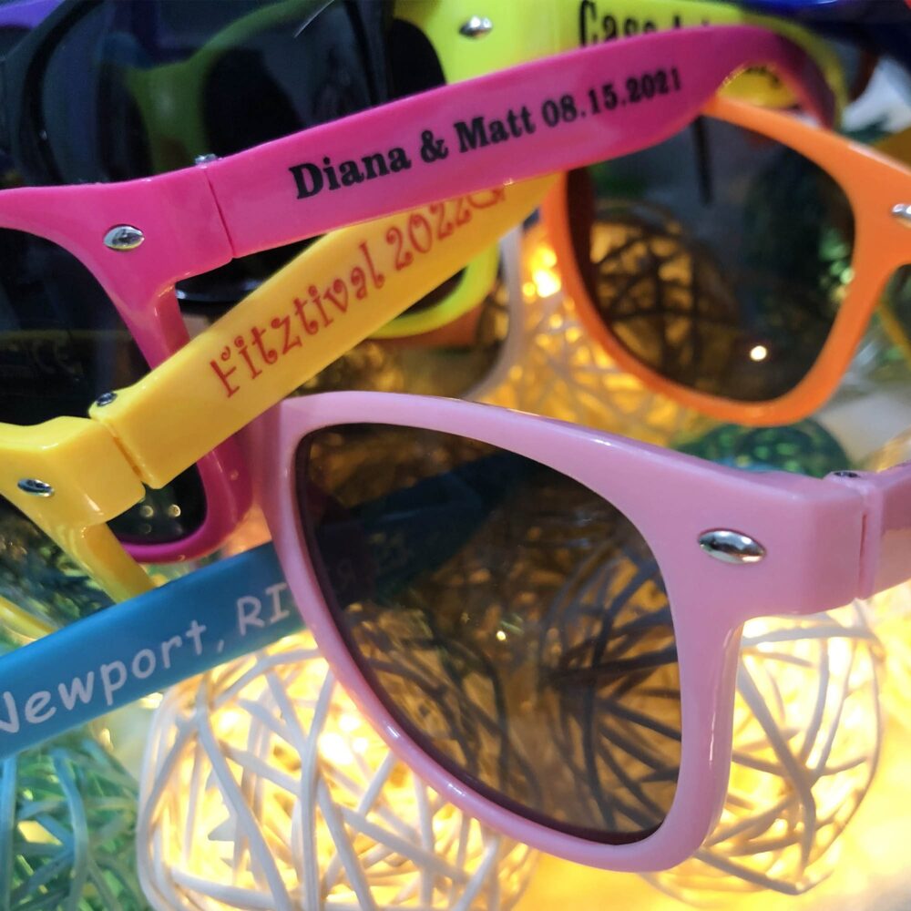 Rush Order Fast Shipping Wedding Favors For Guests in Bulk Custom Sunglasses Personalized Gift Guest Bachelorette Party Sunglass