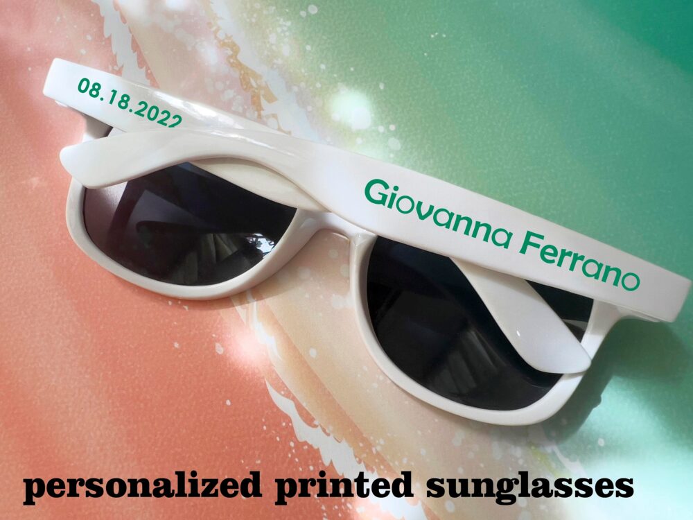 Personalized Sunglasses Wedding Favors For Guests Bulk Birthday Gift Bachelorette Party Custom Printed Bridal Shower Favor