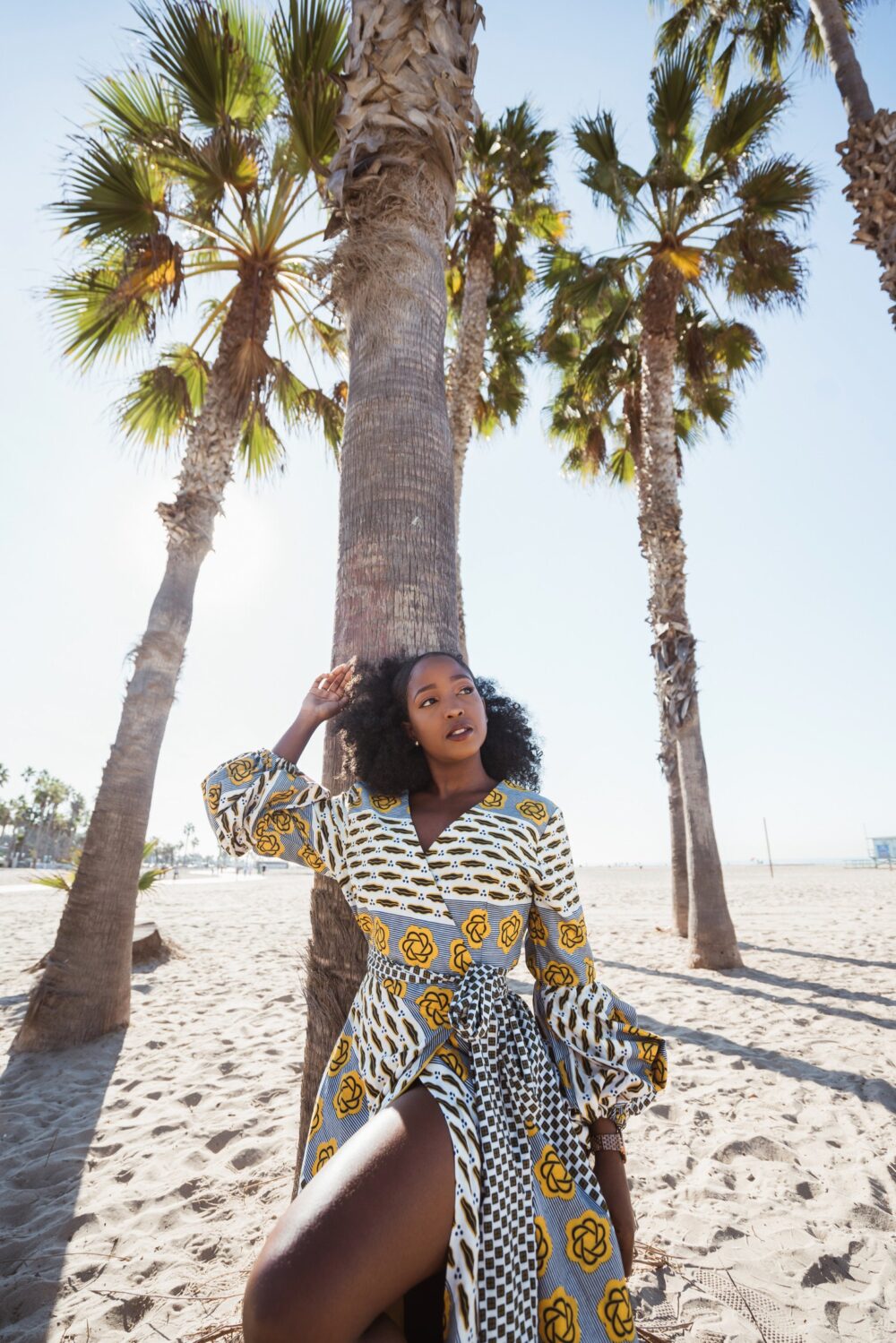 African Print Wrap Dress - Elegant Long Ankara Maxi