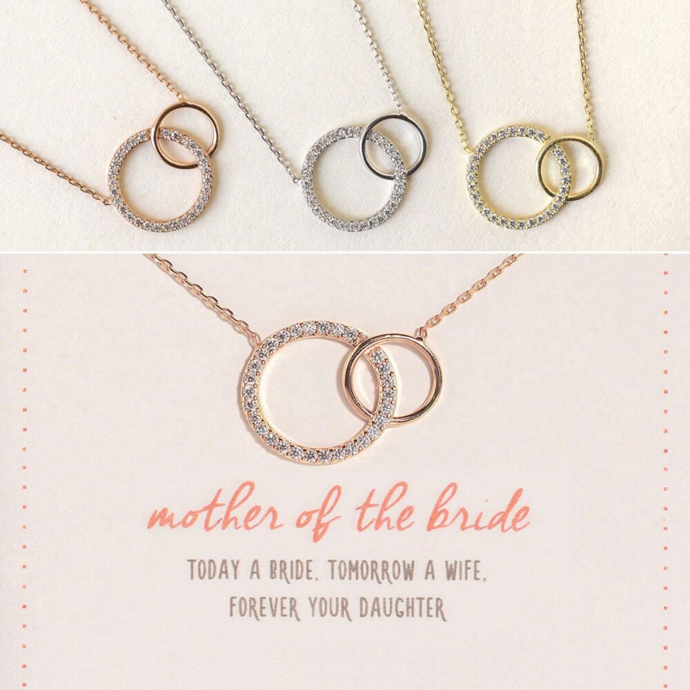 Mother Of The Bride Gift, Wedding Groom Bridal Jewelry, Shower Interlocking Bracelet